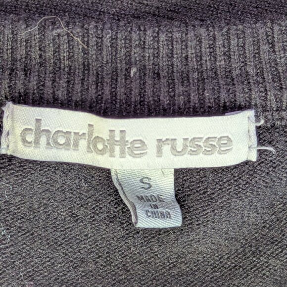 Charlotte Russe Button Front V-Neck Cardigan Size S - Picture 8 of 9